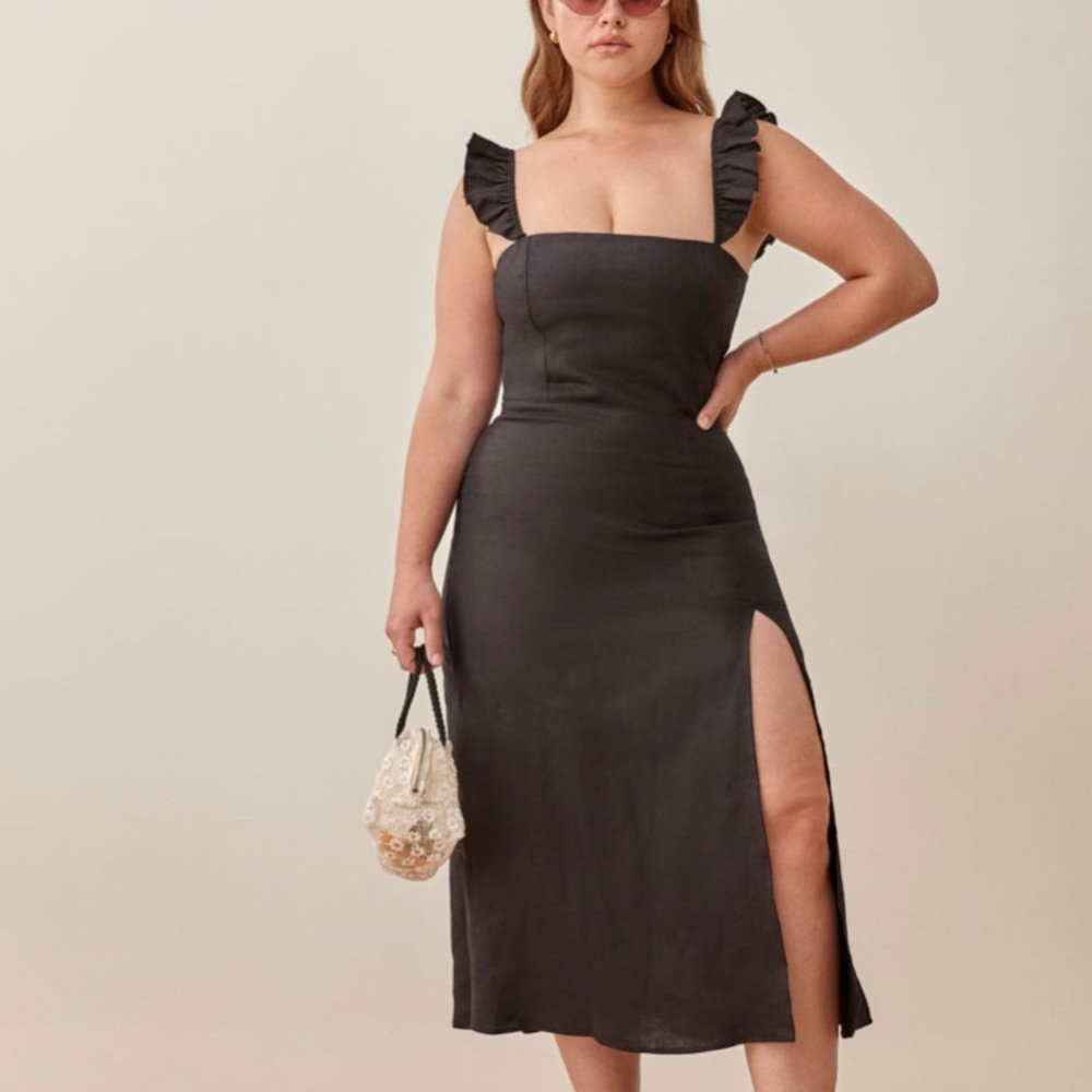 Reformation Spaulding Linen Dress